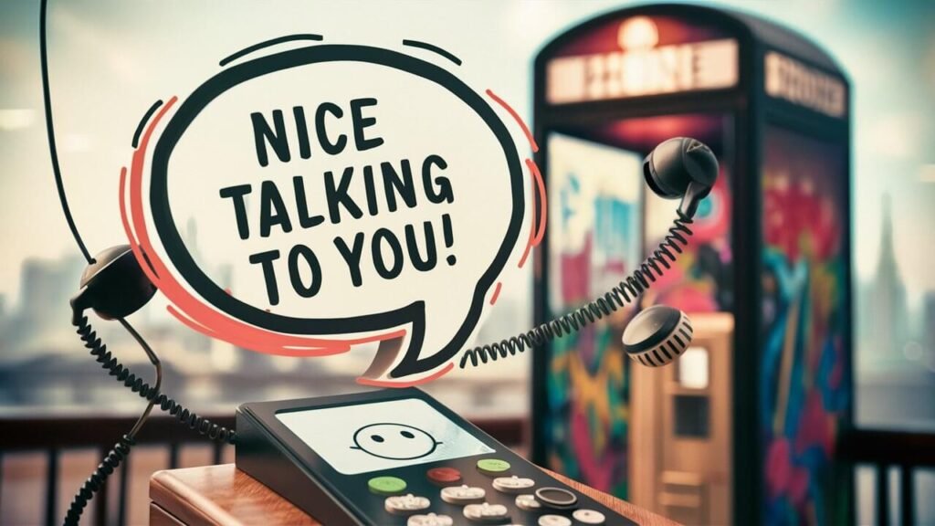 How to Reply 'Nice Talking to You